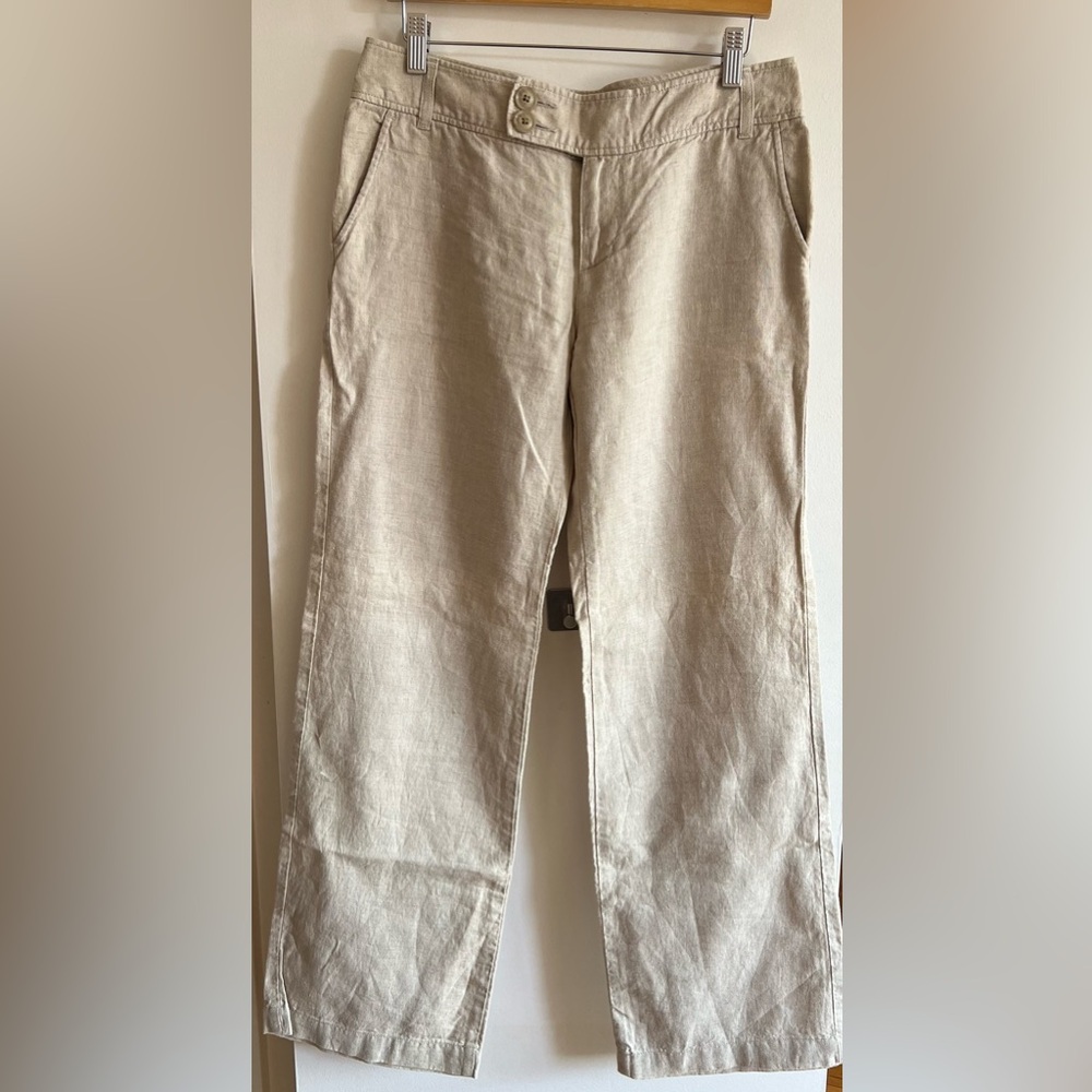 Eddie Bauer 100% linen pants women’s